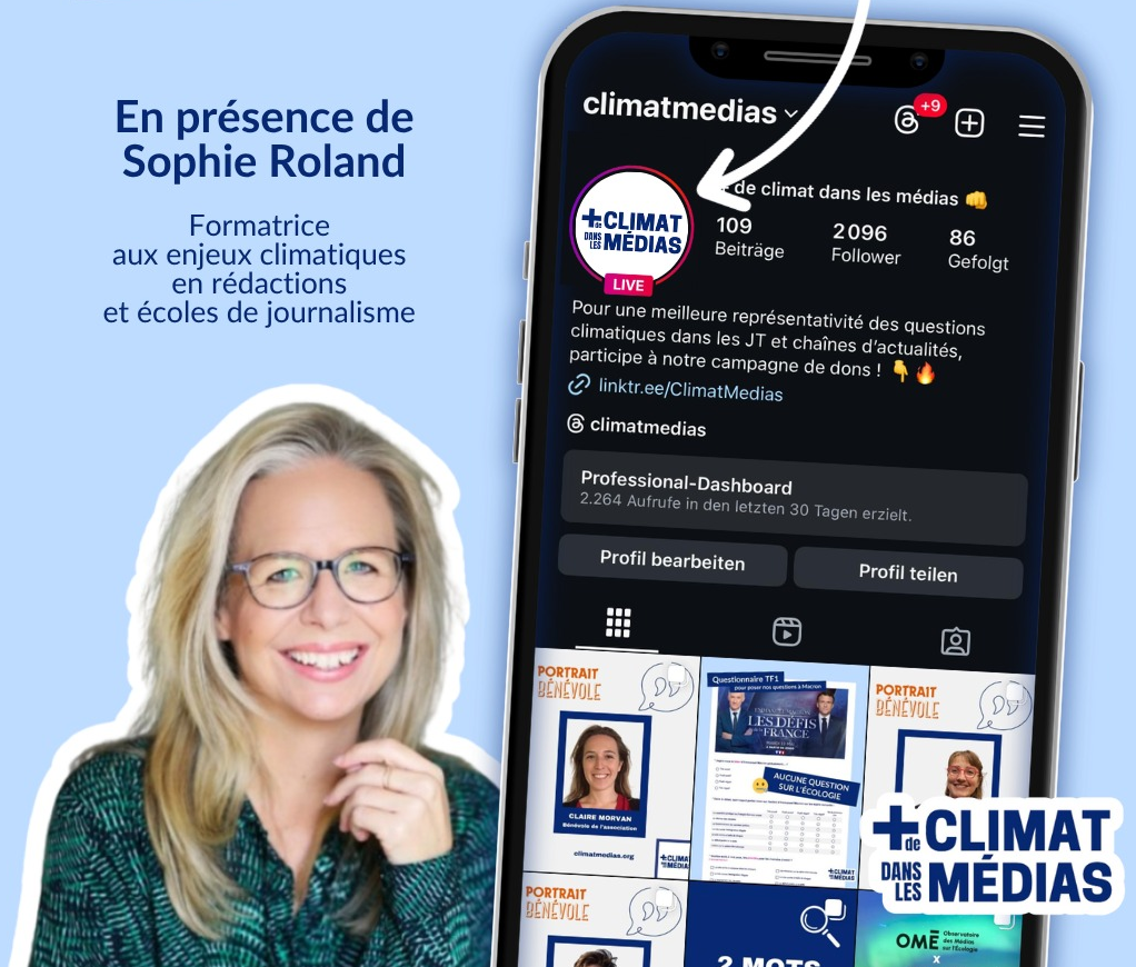 Tant de cerveaux disponibles, quelle place pour le climat dans les JT avec Sophie Roland