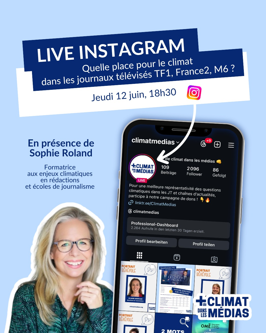 Tant de cerveaux disponibles, quelle place pour le climat dans les JT avec Sophie Roland