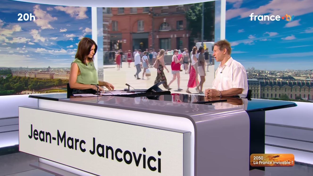 Journal télévisé sur France 2 - Jean Marc Jancovici